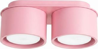 Sollux Lighting Plafone rosa aluminio alt. 8 cm