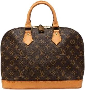 Louis Vuitton Pre-owned Vintage Canvas Handbag - Dames - Vintage Handtas - Bruin - ONE Size - Vintage