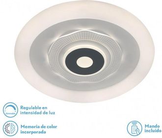 Fabrilamp Fabrilamp - Plafon 78w 3000k, 4000k, 6500k Anthe Blanco/gris 9x50x50cm 10530lm Regulable, Memoria Y C Remoto Marca
