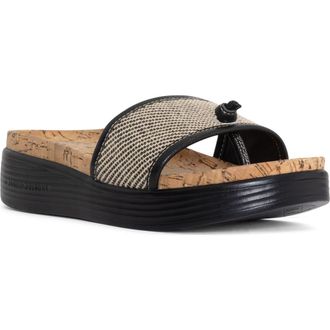 Donald J Pliner Farrah Platform Sandal in Black at Nordstrom Rack, Size 8.5