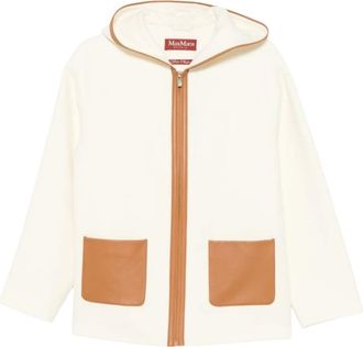 Max Mara Hoodies & sweatvesten, Dames, Beige, S, Wol, Mstcomica Hooded Jacket