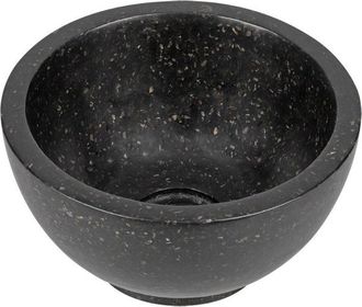 Differnz River waskom - 23x23x12cm - terrazzo zwart