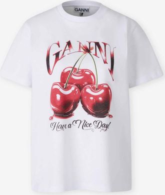 Ganni Round Neck T-Shirt