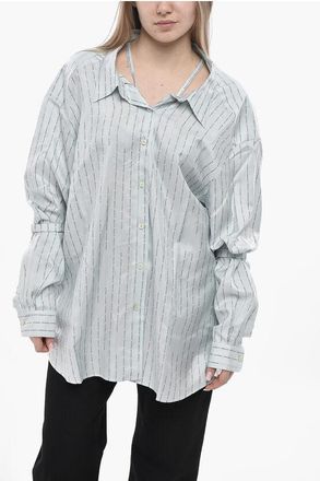 Prada Monogram-Print Silk Shirt size 42