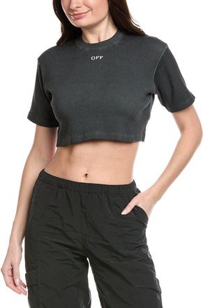 Off-white Rib Crop T-Shirt