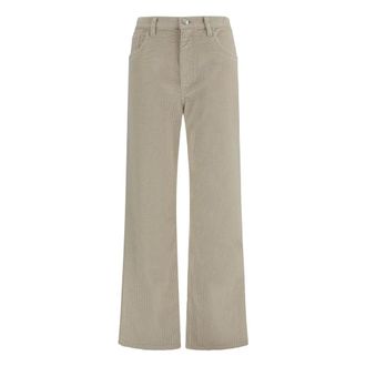 Marni Pantalones Acampanados de Pana - Jeans - Mujer - Gris - 2XS
