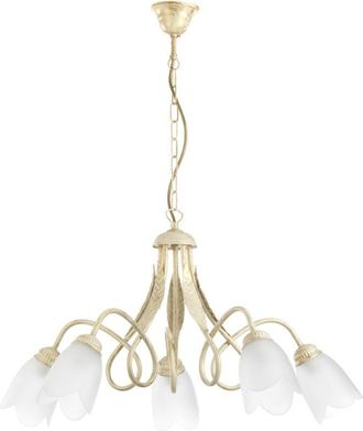 Lampadario 5 Luci ONLI Con Farfalle Rosa - MetallO Bianco, Vetro Bianco/Trasparente, Attacco E14 - Foto 9