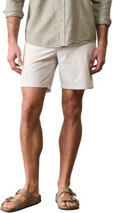 Marine Layer 7-Inch Hybrid Shorts in Stone at Nordstrom, Size 34