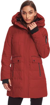 Alpine North KOOTNEY - Vegan Down Mid-Length Parka Coat in Crimson at Nordstrom, Size X-Large