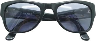 Chanel Pre-owned Black Frame Zonnebril - Dames - Vintage Accessoires - Zwart - ONE Size - Vintage