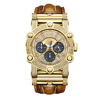 JBW Mens 10 YR Anniversary Phantom 1.96 ctw Diamond & Chronograph Watch JB-6215-10C