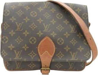 Louis Vuitton Pre-owned Cross Body Bags, female, Brown, Size: ONE SIZE Pre-owned Vintage Canvas Cross Body Bag