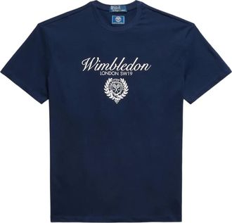 Polo Ralph Lauren x Wimbledon T-shirt con logo - Blu