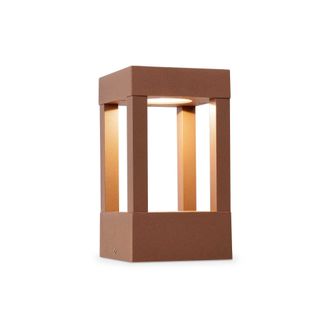 Netlighting Agra LED Outdoor Pedestal Light Rust Brown IP54