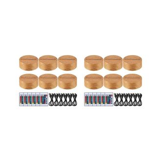 OEM Adecuado Para Caja De Regalo Con Base De Luz Nocturna Led Navide&ntilde;a 3d De 12 Piezas, Base De Exhibici&oacute;n De Luz Led De 16 Colores, Con Control Remoto Y 