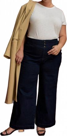 Universal Standard Charlie High Rise Sailor Jeans In Dark Indigo