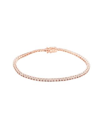 Suzy Levian 14K Rose Gold 2.00 Ct. Tw. Diamond Tennis Bracelet