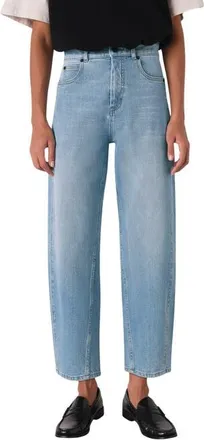 Whistles Stretch Barrel Leg Jean in Light Wash at Nordstrom, Size 36