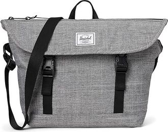 Herschel Cove Small Messenger Weekender/Overnight Luggage Raven Crosshatch, Synthetic