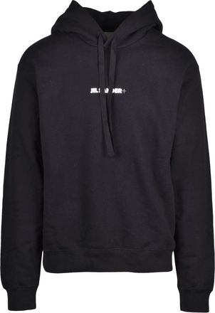 Jil Sander Black Minimalist Cotton Hoodie