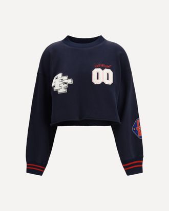 Off-white Royal Patch Cropped Sweatshirt Female M