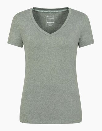Mountain Warehouse Womens Mountain Warehouse Womens/Ladies Vitality V Neck T-Shirt - Green - Size: 12