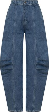 Rotate Blue Relaxed High Rise Jeans