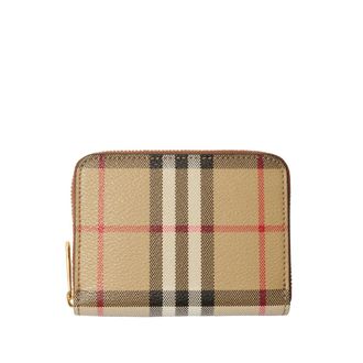 Burberry Check Zipped Wallet