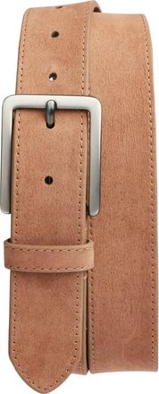 Nordstrom Richard Nubuck Leather Belt in Brown Brunette at Nordstrom, Size 34