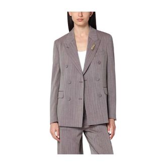 Golden Goose Blazers, female, Brown, Size: XS Diva Blazer