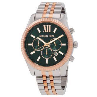 Michael Kors Lexington Chronograph Quartz Green Dial Mens Watch MK9265