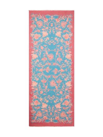 Etro floral scarf - women - Fabric - One Size - Blue