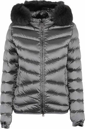 Colmar Quilted Down Jacket With Faux Fur