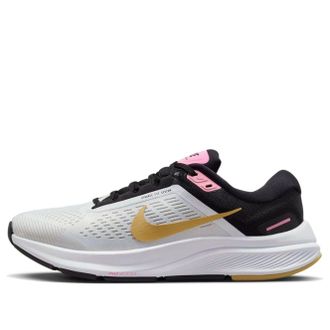 Nike (WMNS) Nike Air Zoom Structure 24 White Black Wheat Gold DA8570-106