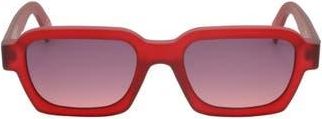 Retro Superfuture 52mm Square Sunglasses in Red at Nordstrom Rack