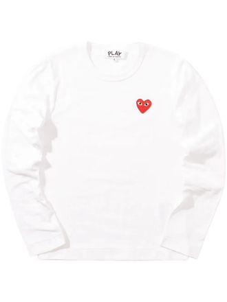 Comme Des Garçons T-shirt met logopatch - Wit
