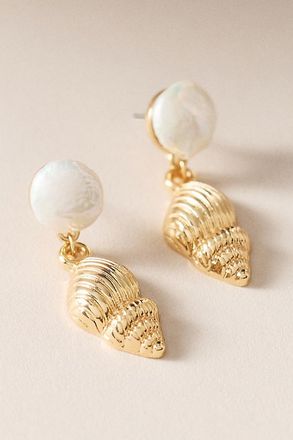 Panacea Pearl Shell Drop Earrings