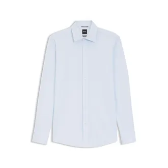 BOSS Slim-fit shirt in Italian performance-stretch jersey