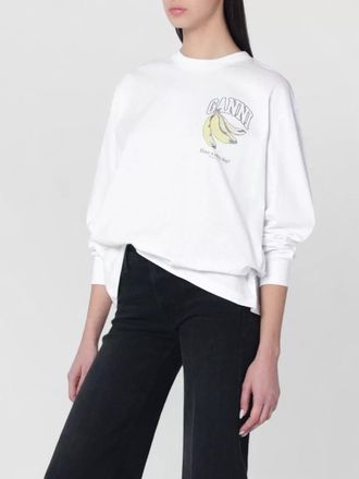Ganni logo print sweatshirt
