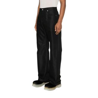 Rick Owens Straight Jeans, male, Black, Size: W30 Geth Jeans