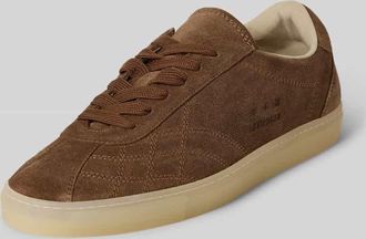 Copenhagen Sneaker aus echtem Leder mit Logo-Detail in Camel, Gr&ouml;&szlig;e 36