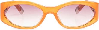 Jacquemus Stijlvolle Ovalo Stijl Schoudertas - Dames - Zonnebrillen - Oranje - ONE Size - Accessoires