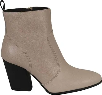 Hogan Womens H577 Leather Booties In Brown