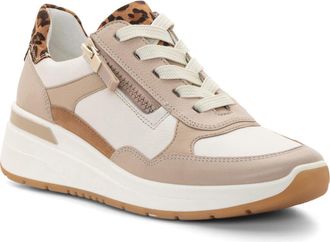 Ara Gardenia Wedge Sneaker in Shell/cream/sand/biscuit at Nordstrom, Size 8.5