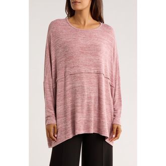 Patrizia Luca Oversize Top in Pink at Nordstrom Rack