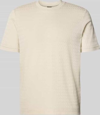 HUGO BOSS Regular Fit T-Shirt aus reiner Baumwolle Modell THOMSON in Offwhite, Gr&ouml;&szlig;e XXXL