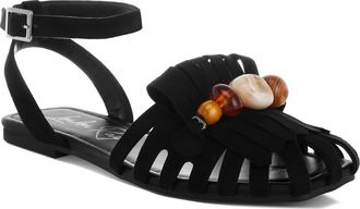 London Rag Corvina Ankle Strap Sandal in Black at Nordstrom Rack, Size 8.5