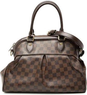 Louis Vuitton Tweedehands Canvas Louis Vuitton tassen - Dames - Vintage Handtas - Bruin - ONE Size - Vintage