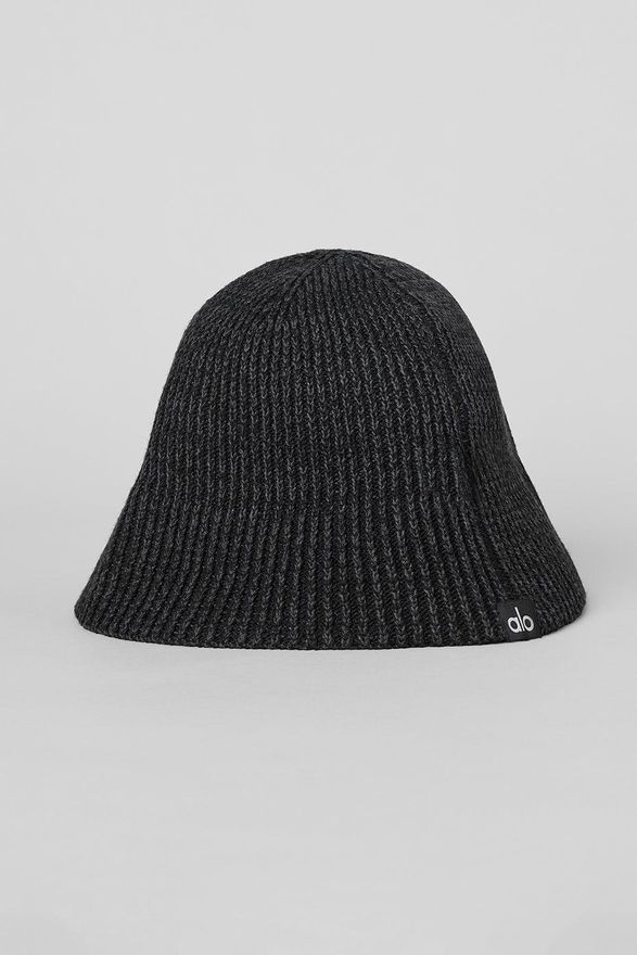 | Denim Knit Cloche in Black/Anthracite