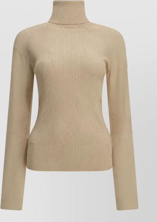Moncler virgin wool logo turtleneck sweater
